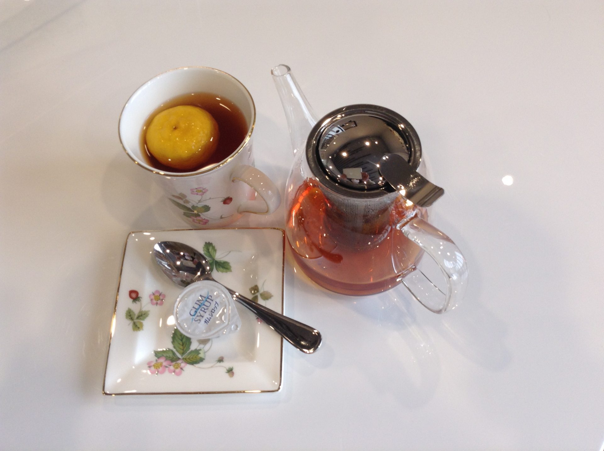 【カフェ】花ゆず紅茶はじめました。